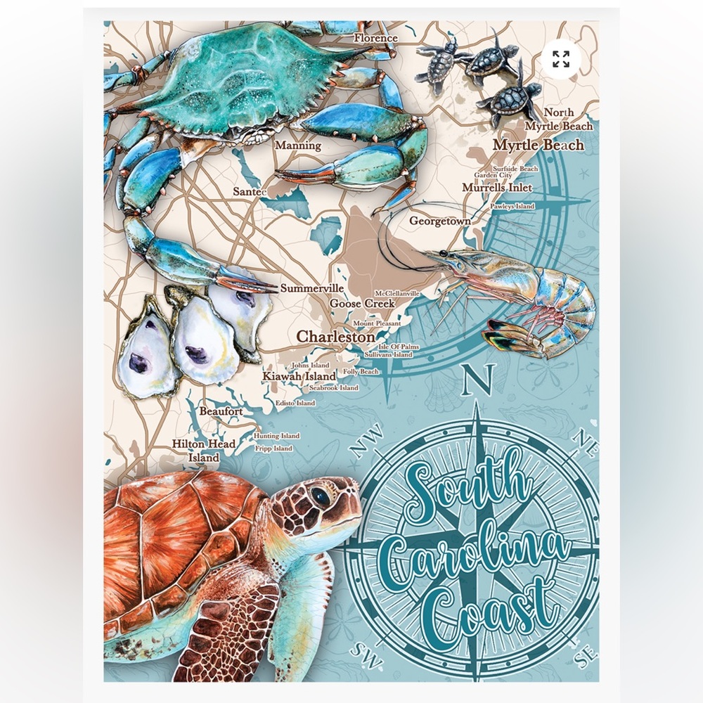 South Carolina Coast Puzzle New in Wrapped Box- 550 pieces